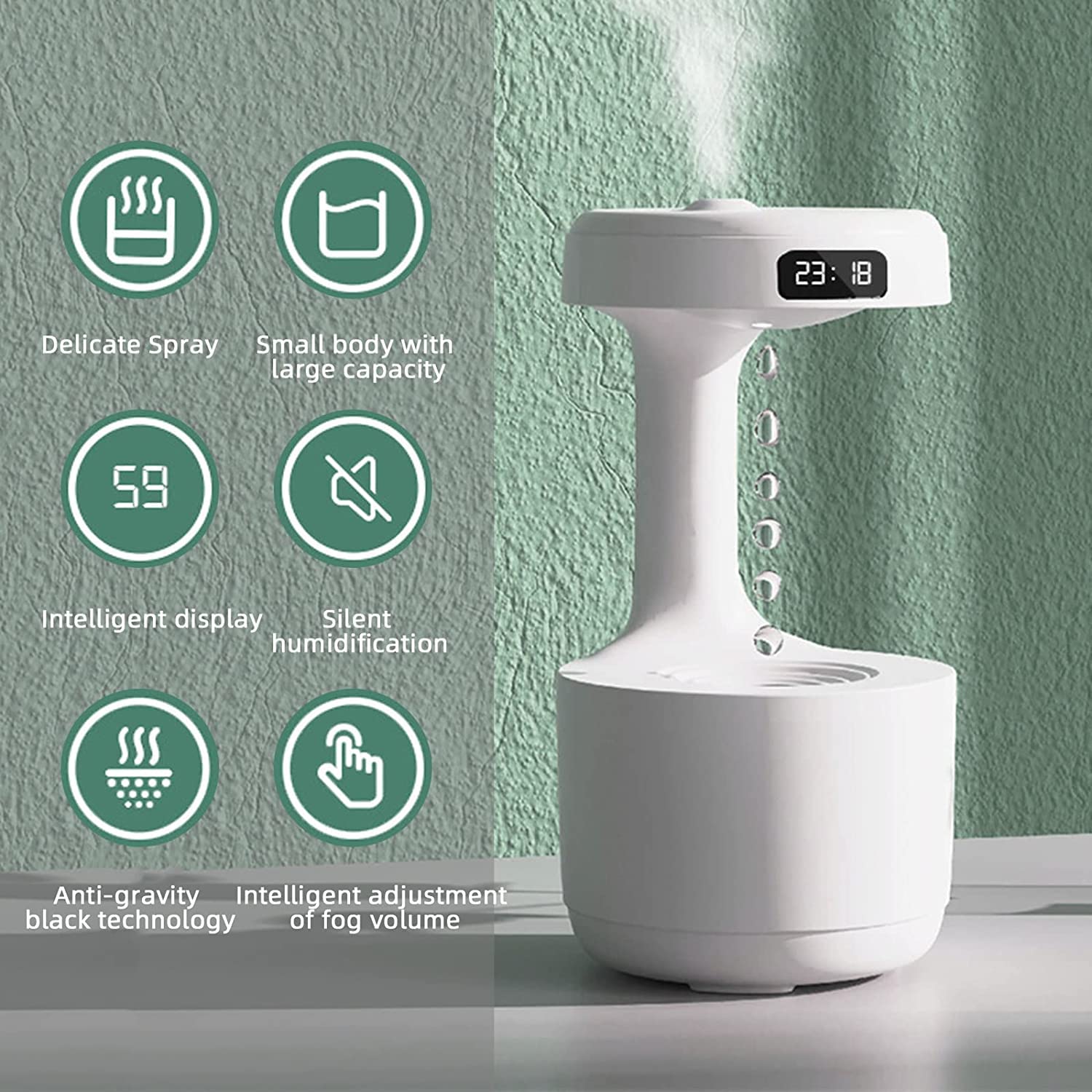 Anti-Gravity Water Drop Humidifier Intelligent Ant Dry