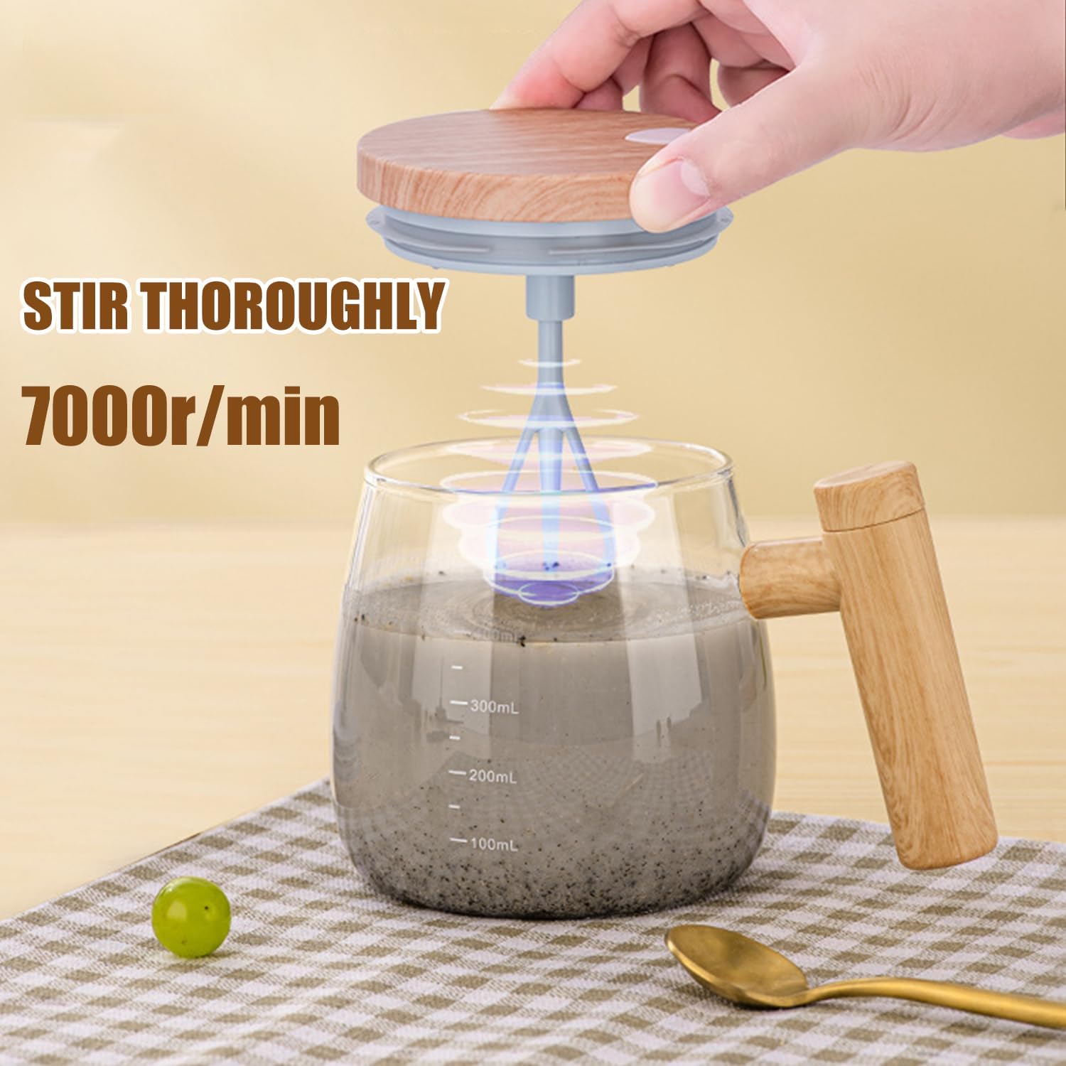 Automatic Self Stirring Mug for Coffee Tea Milk & hot Beverages with high Speed