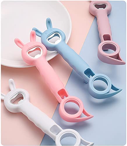 Bottles Opener Soft Grip Jar with Rotating Knob - 4 in 1 Multi-Purpose