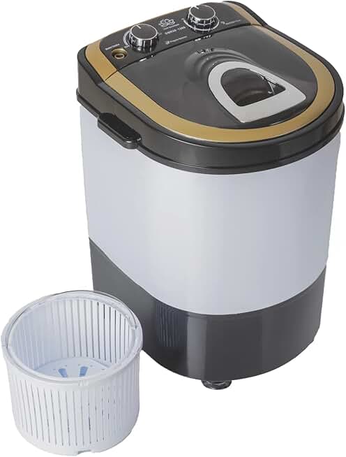 DMR Model No DMR 30-1208 Single Tube Top Load Portable 3 kg 2 Star Mini Washing Machine with With 1.5kg Spin Dryer Basket - With 1 year Free Spare Supply warranty.