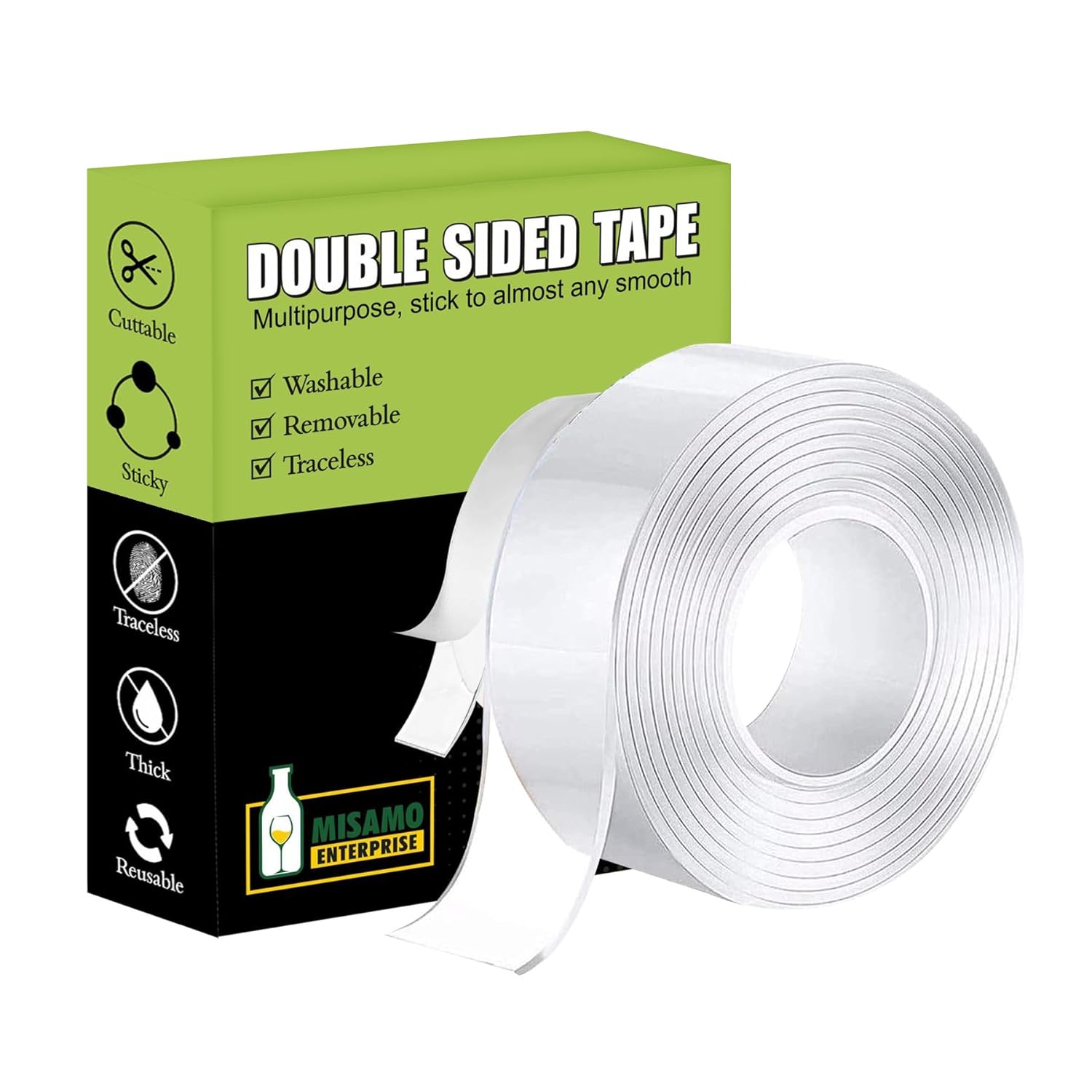 Double Sided Heavy Duty Tape - Adhesive Silicone Tape, Heavy Duty, Heat Resistant, Multi-Functional