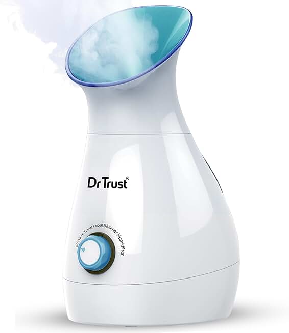 Dr Trust USA 3-in-1 Nano Ionic Facial Steamer Vaporizer Room Humidifier and Towel Warmer
