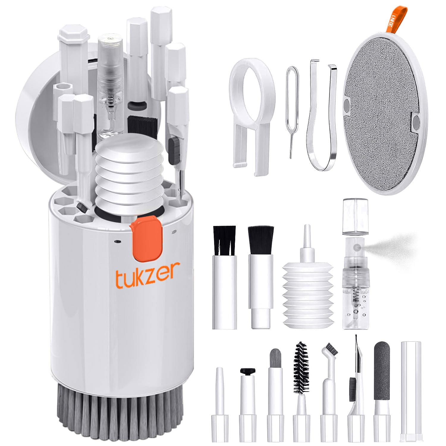 20-in-1 Gadget Cleaner with Mist Spray, Pen Brush, Air Blower