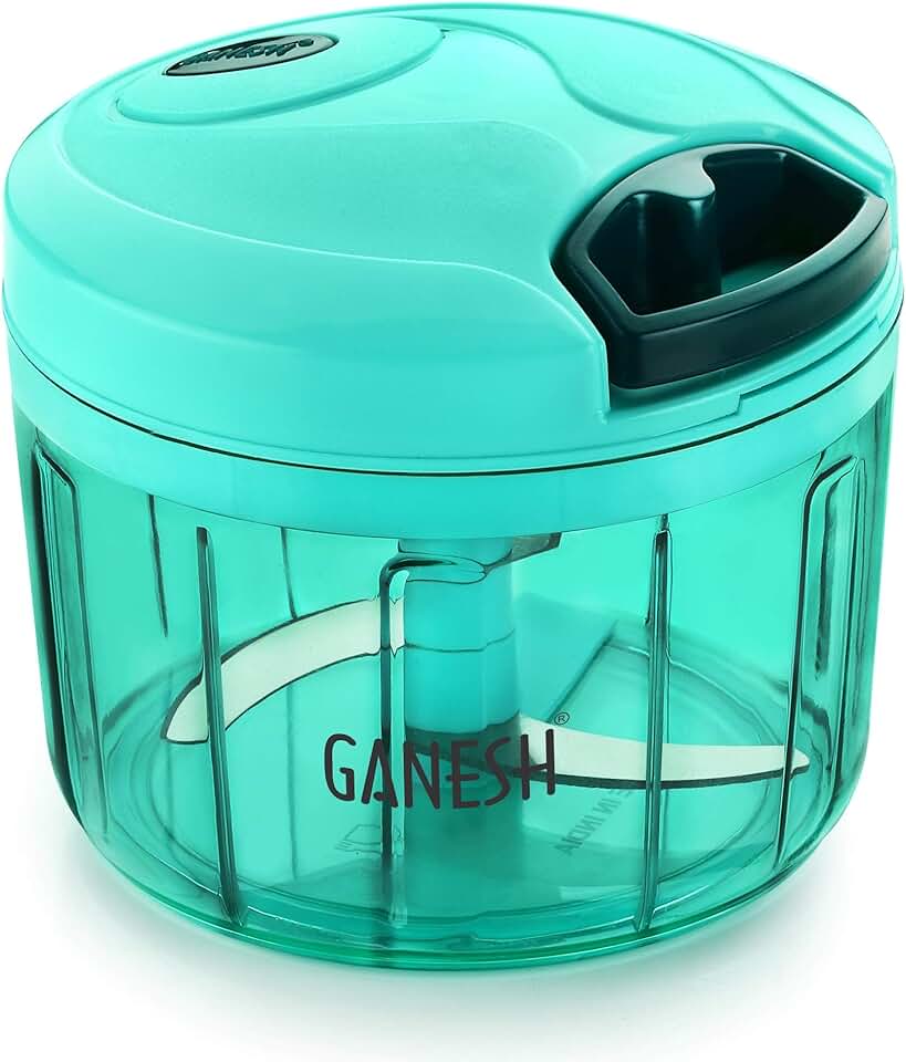 Ganesh Plastic Vegetable Chopper Cutter, Pool Green