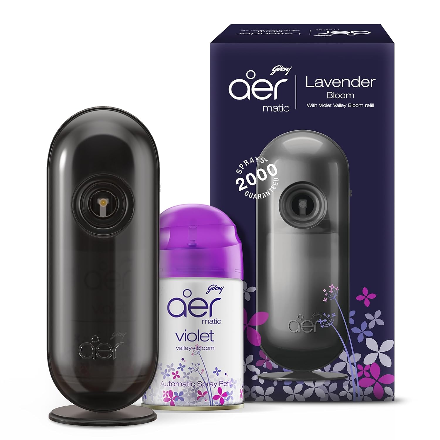 Godrej aer Matic Kit - Automatic Room Fresheners with Flexi Control Spray