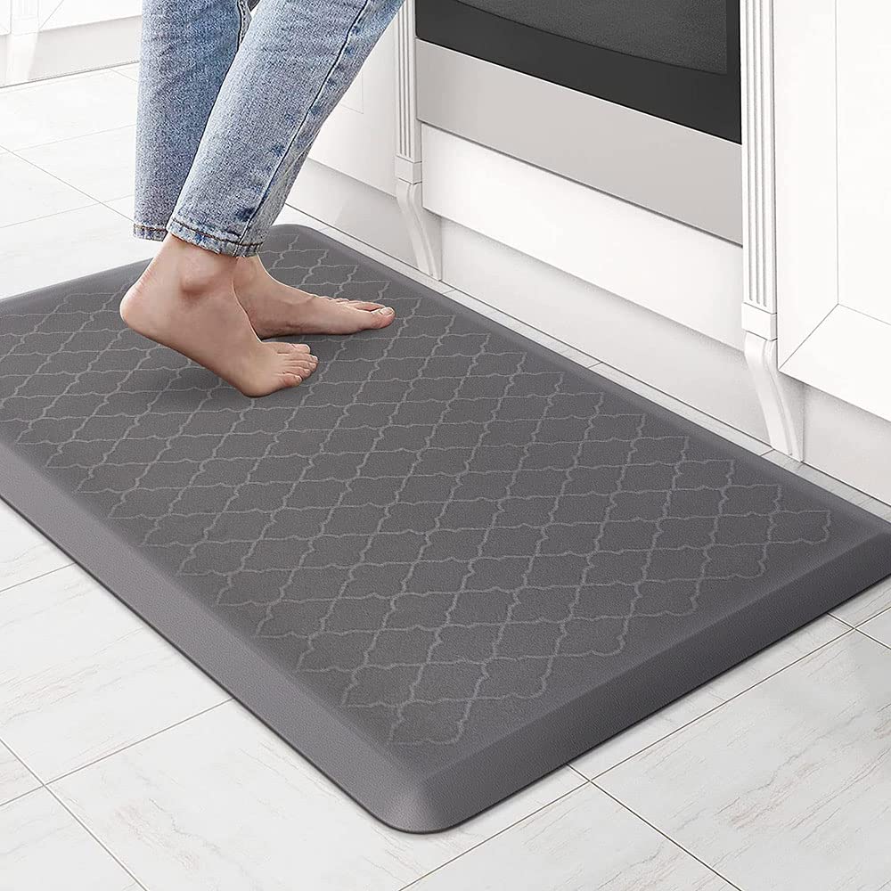 Lifekrafts Anti Fatigue Floor Mat Thick Perfect Kitchen Mat, Standing Desk Mat. Comfort at Home, Office, Garage 82x52x1.8 cms