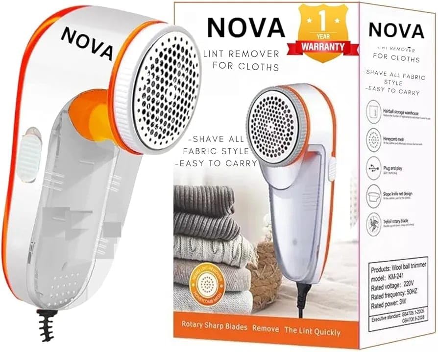 NOVA Lint Remover for Clothes & Fabric Shaver for Woolen Clothes & Lint Shaver | 1 Year Warranty | ‎
