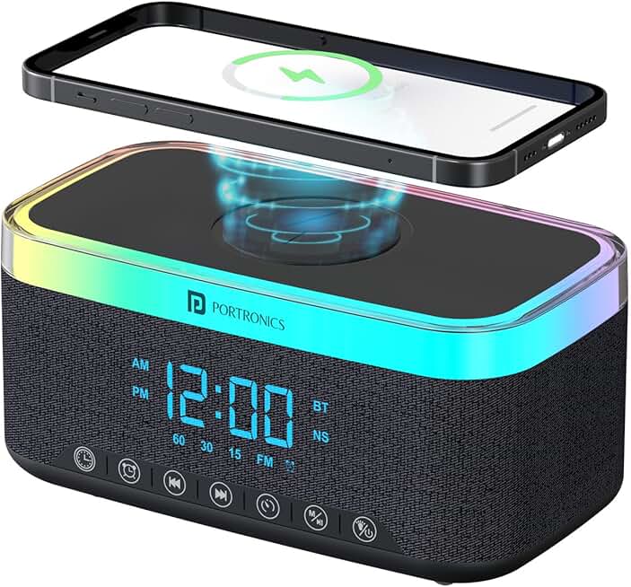 Portronics Trifusion 16W HD Sound Bluetooth Speaker with 15W Wirele...
