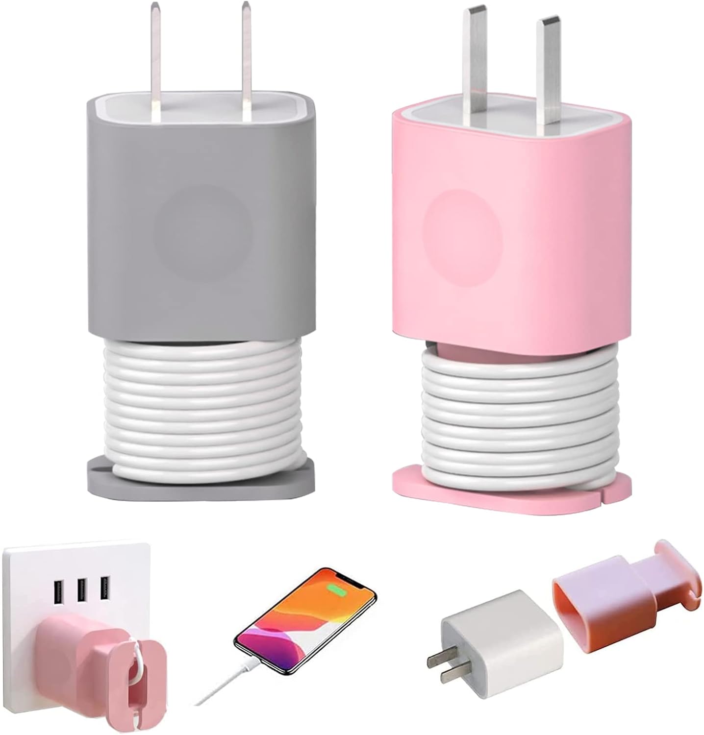 Silicone Charger Protector, for iPhone 18W/20W Charger Silicone Protective Case