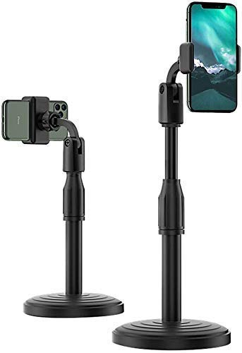 Sounce Phone Tabletop Stand Height Angle Adjustable Stand, Phone Holder for Desk Compatible with OnePlus Redmi Samsung Mi Oppo Vivo iPhone12 Mini 11 Pro Xs Xr X 8 7 Plus, All Smartphones
