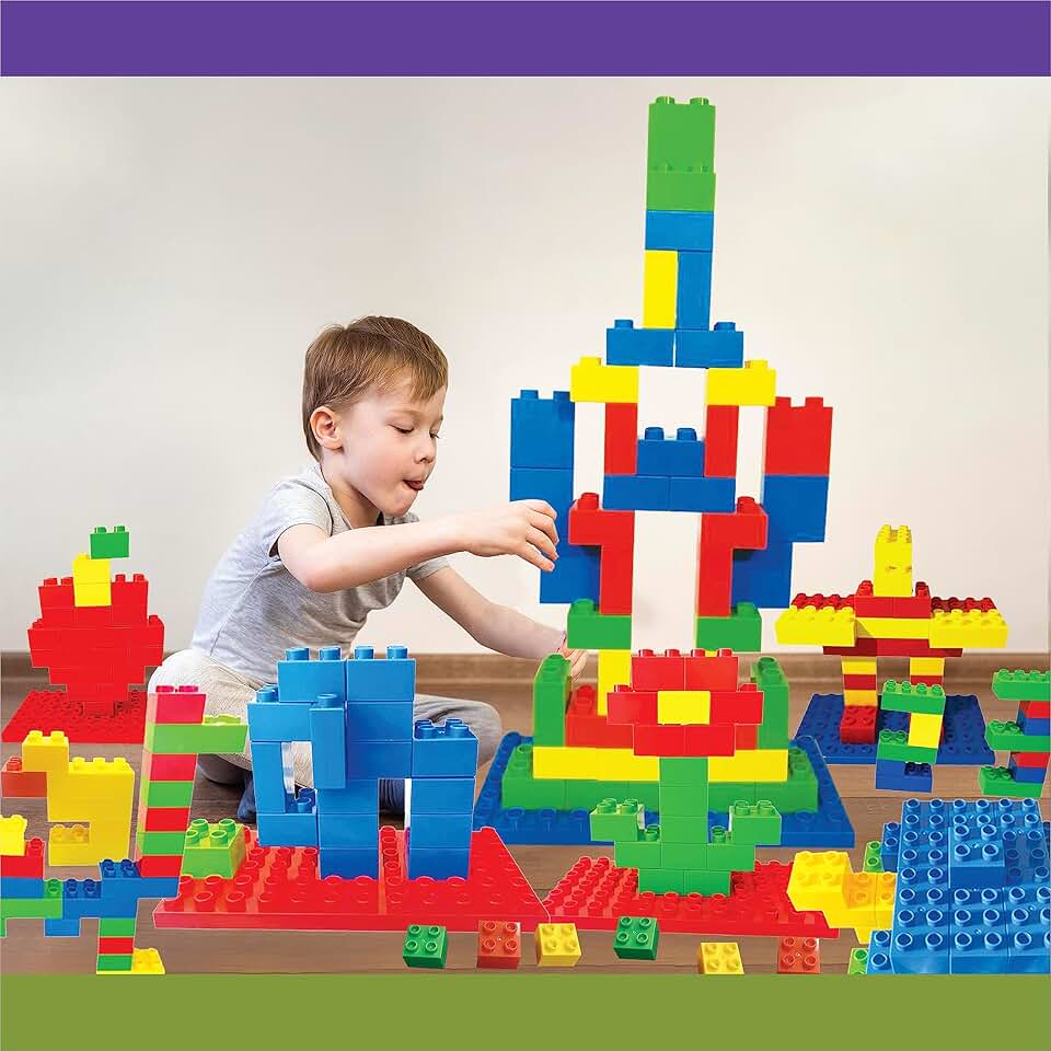 ToyMagic DIY Creative Explosion Construction Blocks 85 Pieces|Creative Activity Kit|Fun Educational Learning Toy|Skill Development Toy|Best Birthday Return Gift for Kids|Made in India,Multi