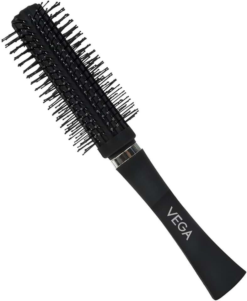 VEGA Round Hair Brush For Adding Curls, Volume & Waves In Hairs| Men and Women| All Hair Types
