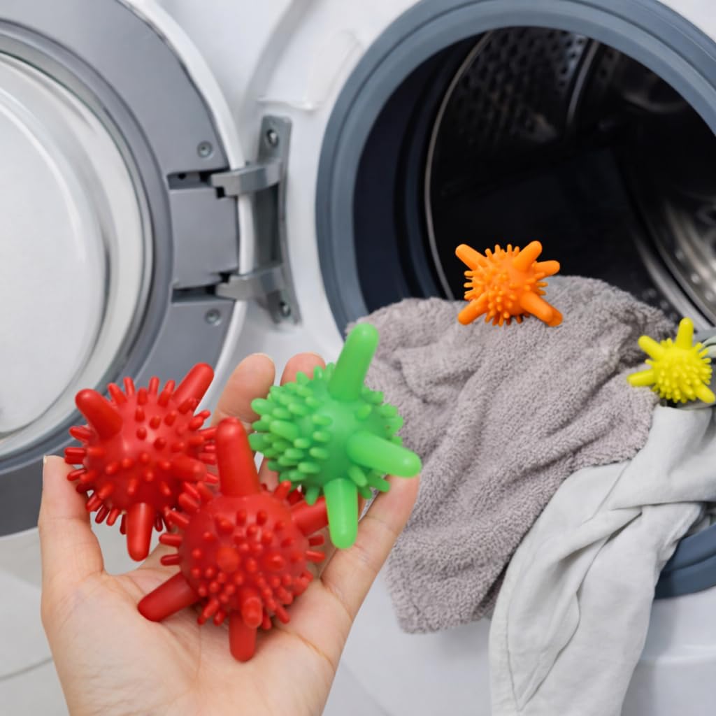Zerfa Pack of 20 Laundry Balls for Washing Machine | Reusable Eco-Friendly Fabric Softener Dryer Balls | Reduces Lint & Wrinkles | Non-Toxic Cleaning Ball for Clothes, Plant use