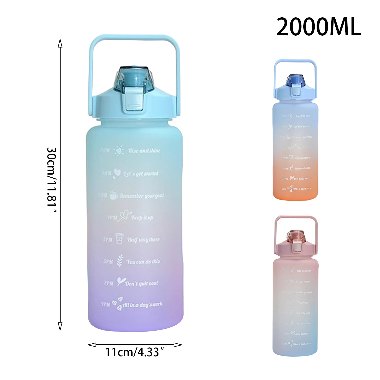 2-Liter-Large-Water-Bottle-With-Straw-Cup-Plastic-Sports-Water-Cup-Time-Scale-Frosted-Bottle-3