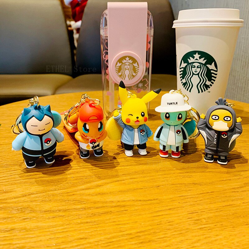 Pokemon-Pikachu-Psyduck-Keychain-Anime-Cartoon-Car-Key-Women-Bag-Accessories-Jewelry-Portable-Children-Boys-Girls-1