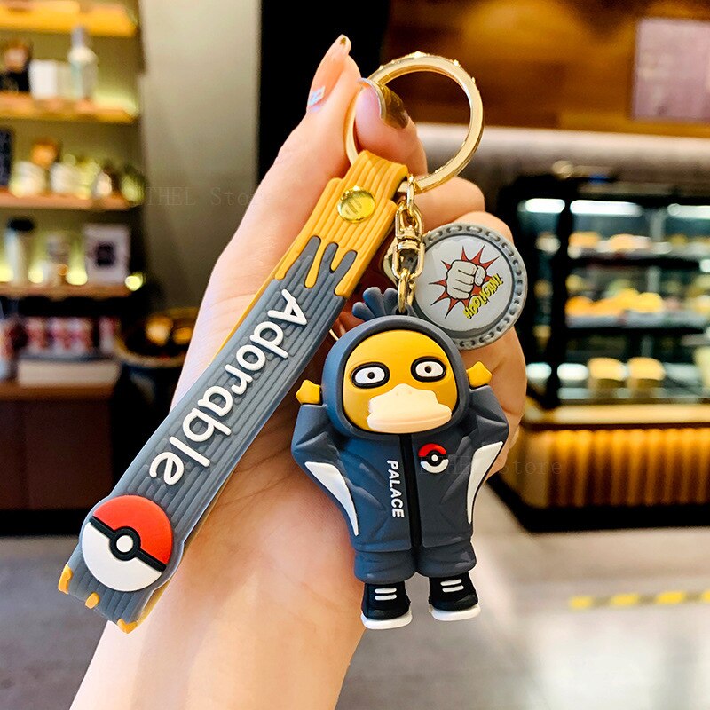 Pokemon-Pikachu-Psyduck-Keychain-Anime-Cartoon-Car-Key-Women-Bag-Accessories-Jewelry-Portable-Children-Boys-Girls-3
